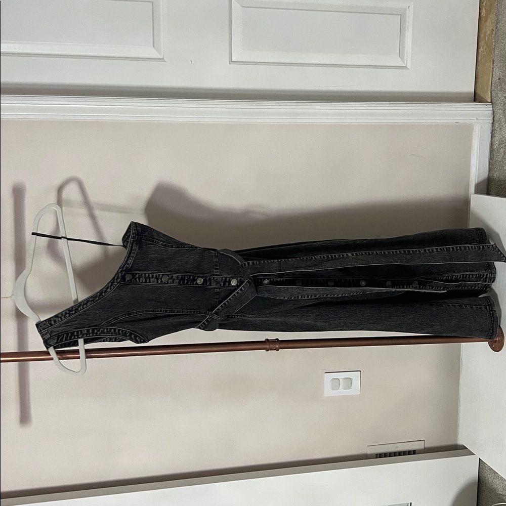 Vici Black One-Shoulder Denim Dress-never worn!